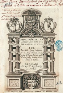 Portada de Reduction de las letras... (1620)